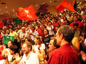 Left bloc rally