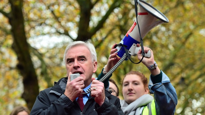 john mcdonnell protest