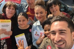 Labour Party campaigners in Lewisham backing remain