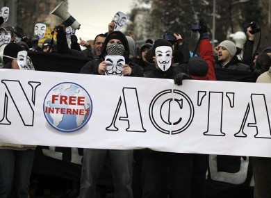 protest against acta