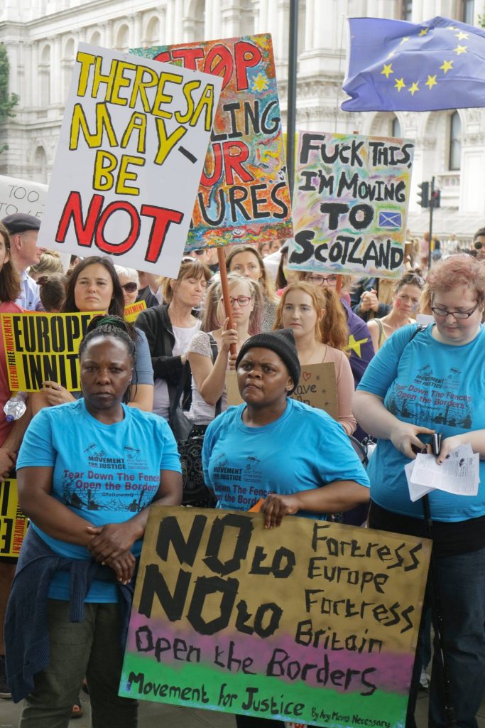 Opposing 'Fortress Europe' and 'Fortress Britain' go hand in hand. Photo: Steve Eason. 