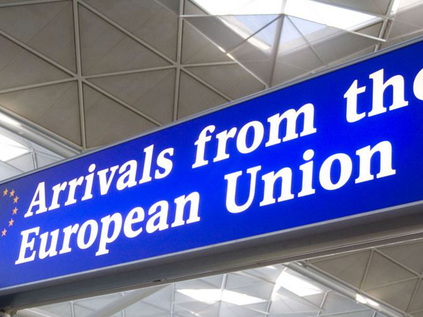arrivals from the european union