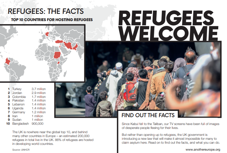Refugees Welcome – download the leaflet